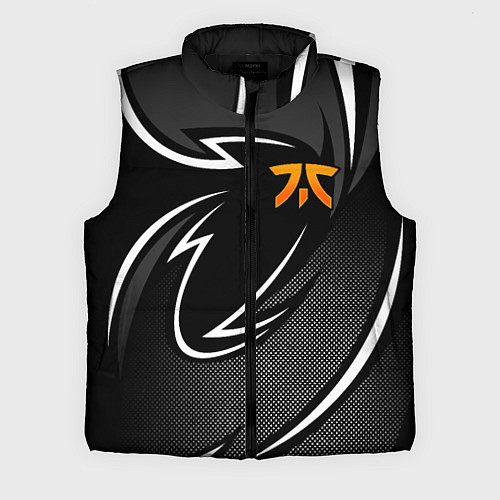 Мужской жилет Fnatic - white line / 3D-Черный – фото 1