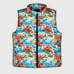 Мужской жилет Гавайский стиль летние цветы