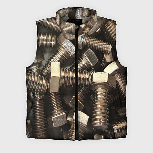 Мужской жилет Болты / 3D-Светло-серый – фото 1