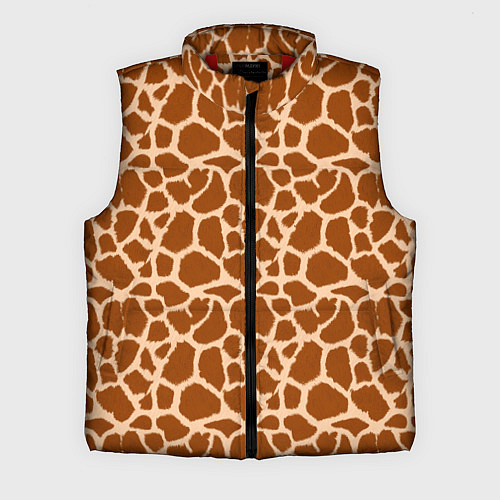 Мужской жилет Шкура Жирафа - Giraffe / 3D-Красный – фото 1