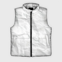 Мужской жилет Мятая бумага - текстура, цвет: 3D-светло-серый