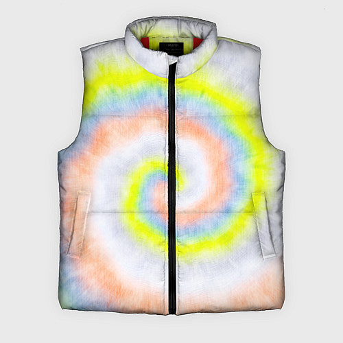 Мужской жилет Тай дай жёлтый / 3D-Красный – фото 1