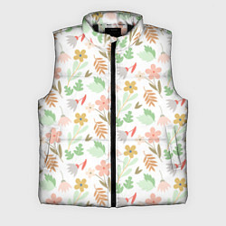 Мужской жилет Листики цветочки