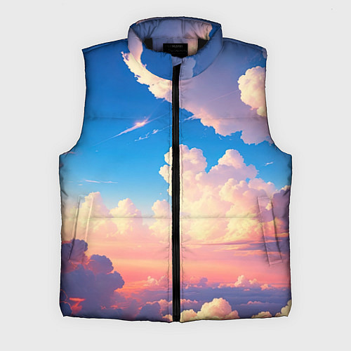 Мужской жилет Небо и облака / 3D-Черный – фото 1