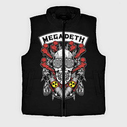 Мужской жилет Megadeth - ядерный череп, цвет: 3D-черный
