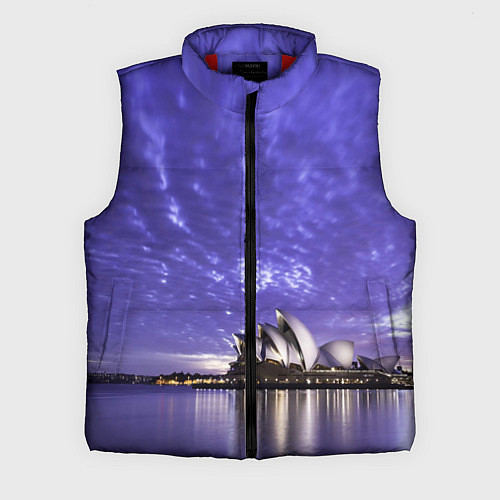Мужской жилет Сидней в фиолетовом в закате / 3D-Красный – фото 1
