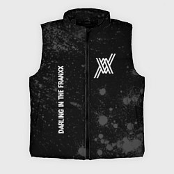 Мужской жилет Darling in the FranXX glitch на темном фоне: надпи, цвет: 3D-черный