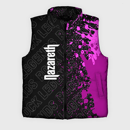 Мужской жилет Nazareth rock legends: по-вертикали / 3D-Черный – фото 1