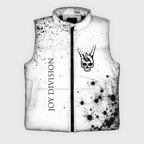 Мужской жилет Joy Division и рок символ на светлом фоне / 3D-Черный – фото 1