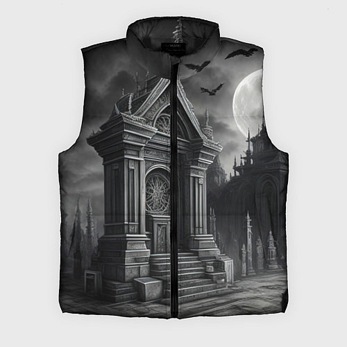 Мужской жилет Лунный склеп / 3D-Черный – фото 1