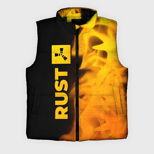 Мужской жилет Rust - gold gradient: по-вертикали / 3D-Черный – фото 1