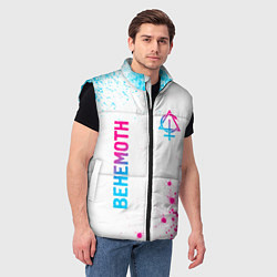 Мужской жилет Behemoth neon gradient style: надпись, символ, цвет: 3D-черный — фото 2