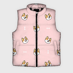 Мужской жилет Pink corgi