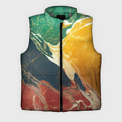Мужской жилет Мраморная радуга, цвет: 3D-светло-серый