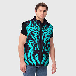 Мужской жилет Аква, цвет: 3D-черный — фото 2