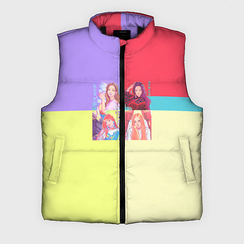 Мужской жилет Блек Пинк - разноцветный / 3D-Черный – фото 1