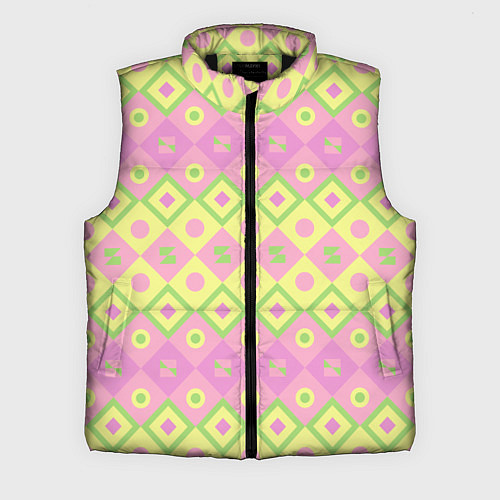 Мужской жилет Pink yellow style / 3D-Черный – фото 1