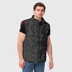 Мужской жилет Black dragon - grunge, цвет: 3D-красный — фото 2
