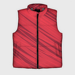 Мужской жилет Диагональные полосы красный, цвет: 3D-светло-серый
