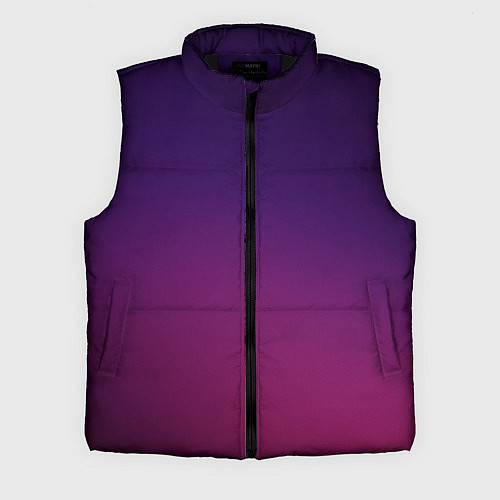 Мужской жилет Малиновый градиент / 3D-Черный – фото 1