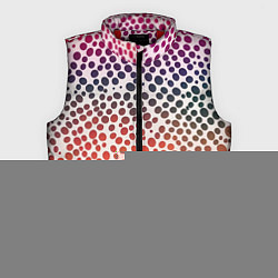 Мужской жилет Радужные градиентные круги, цвет: 3D-красный