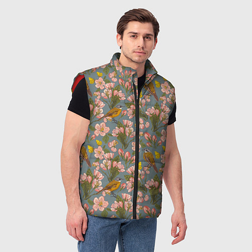 Мужской жилет Жёлтые трясогуски / 3D-Красный – фото 3