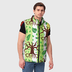 Мужской жилет Корни и деревья, цвет: 3D-красный — фото 2