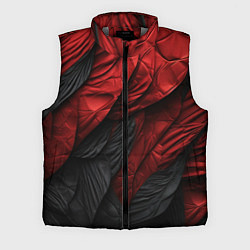 Мужской жилет Red black texture, цвет: 3D-светло-серый