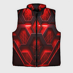 Мужской жилет Red space abstract, цвет: 3D-черный