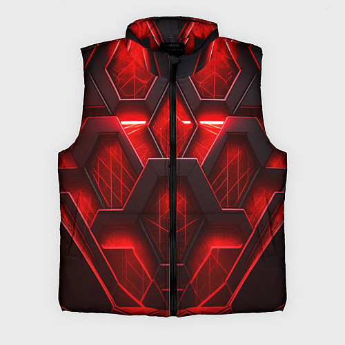 Мужской жилет Red space abstract / 3D-Черный – фото 1