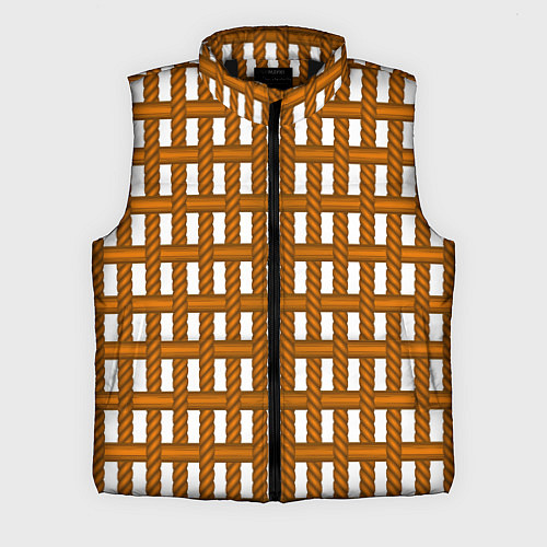 Мужской жилет Веревочный дизайн / 3D-Черный – фото 1