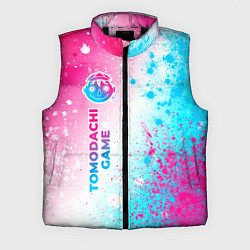 Мужской жилет Tomodachi Game neon gradient style: по-вертикали, цвет: 3D-черный