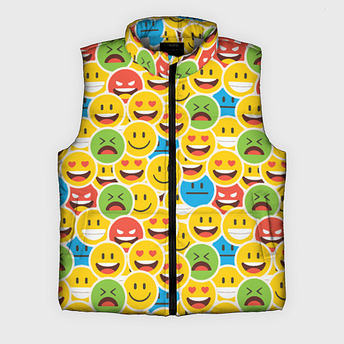 Мужской жилет Интернет эмоции / 3D-Светло-серый – фото 1