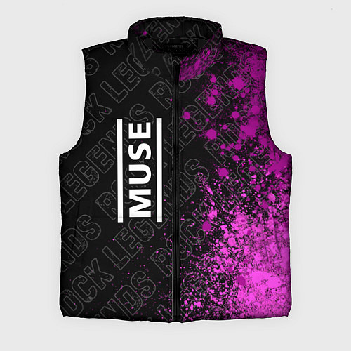 Мужской жилет Muse rock legends: по-вертикали / 3D-Черный – фото 1