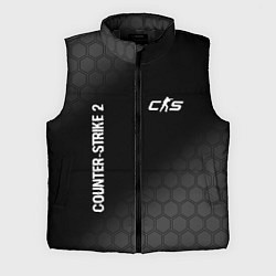 Мужской жилет Counter-Strike 2 glitch на темном фоне: надпись, с