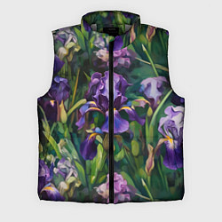 Мужской жилет Ирисы паттерн, цвет: 3D-светло-серый