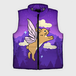 Мужской жилет Лунный кролик с крыльями, цвет: 3D-светло-серый