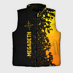 Мужской жилет Megadeth - gold gradient: по-вертикали