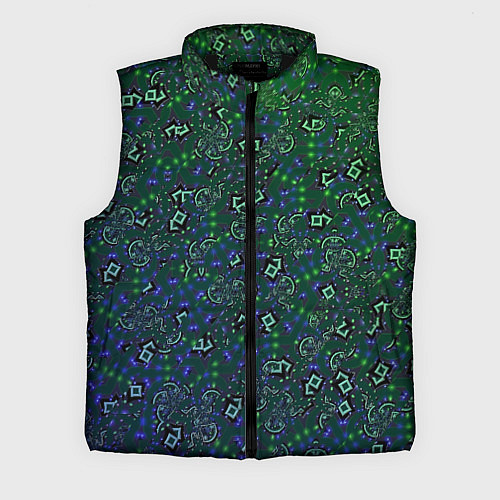 Мужской жилет Изумрудный космос / 3D-Черный – фото 1