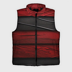 Мужской жилет Black red texture, цвет: 3D-черный