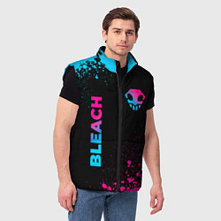 Мужской жилет Bleach - neon gradient: надпись, символ, цвет: 3D-черный — фото 2