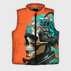 Мужской жилет Art skull - irezumi - Japan, цвет: 3D-светло-серый