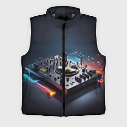 Мужской жилет Диджейский пульт, цвет: 3D-светло-серый