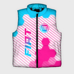 Мужской жилет Fiat neon gradient style: надпись, символ, цвет: 3D-черный