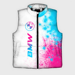 Мужской жилет BMW neon gradient style: по-вертикали, цвет: 3D-черный