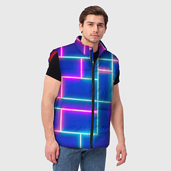Мужской жилет Неон линии, цвет: 3D-красный — фото 2
