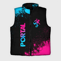 Мужской жилет Portal - neon gradient: надпись, символ