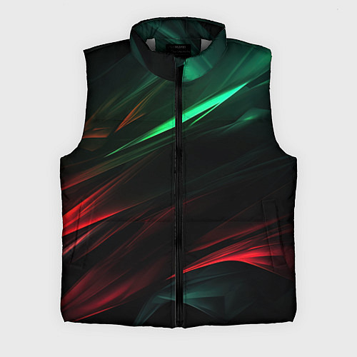 Мужской жилет Dark red and green / 3D-Светло-серый – фото 1