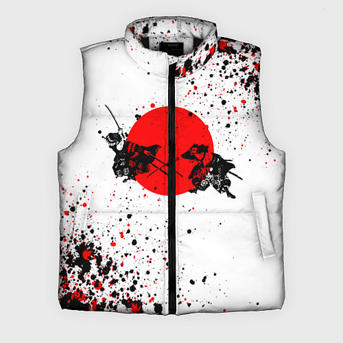 Мужской жилет Два самурая / 3D-Черный – фото 1