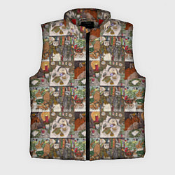 Мужской жилет Милые иллюстрации коллаж